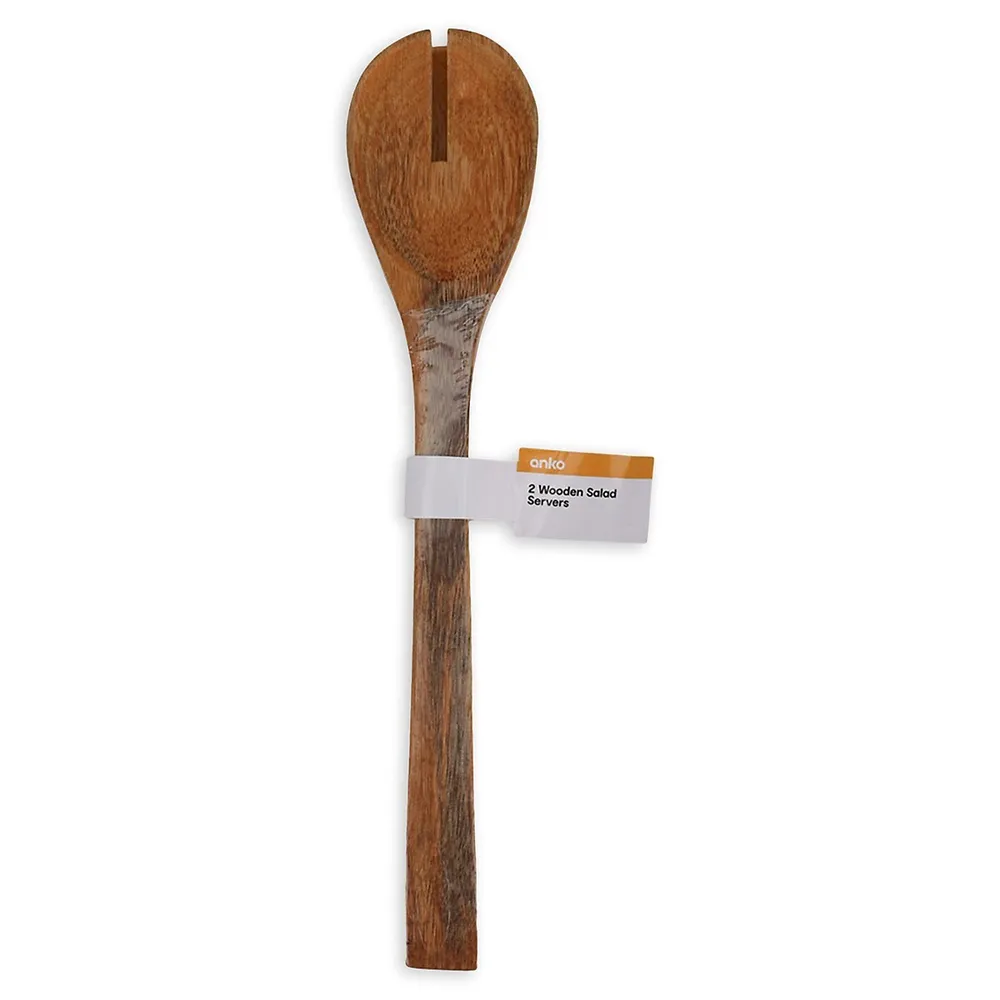 2-Piece Wooden Salad Server Set