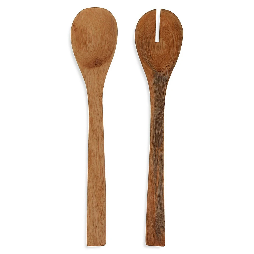 2-Piece Wooden Salad Server Set