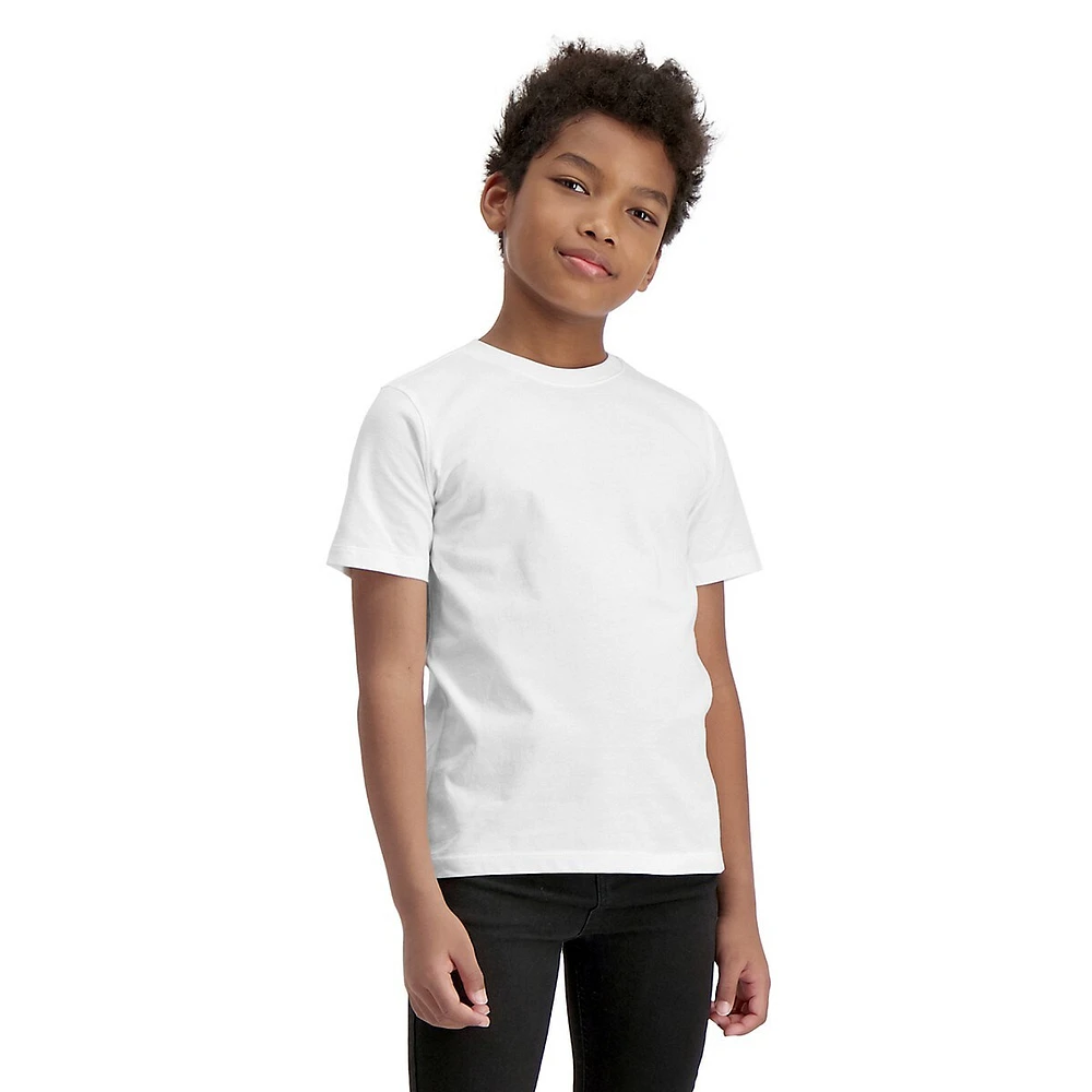 Boy's Plain Crewneck T-Shirt