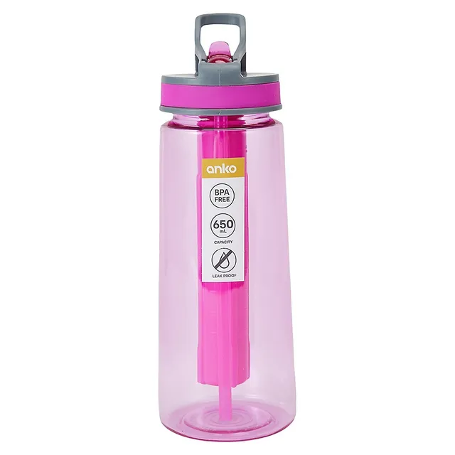 Ardene Pink Matte Water Bottle