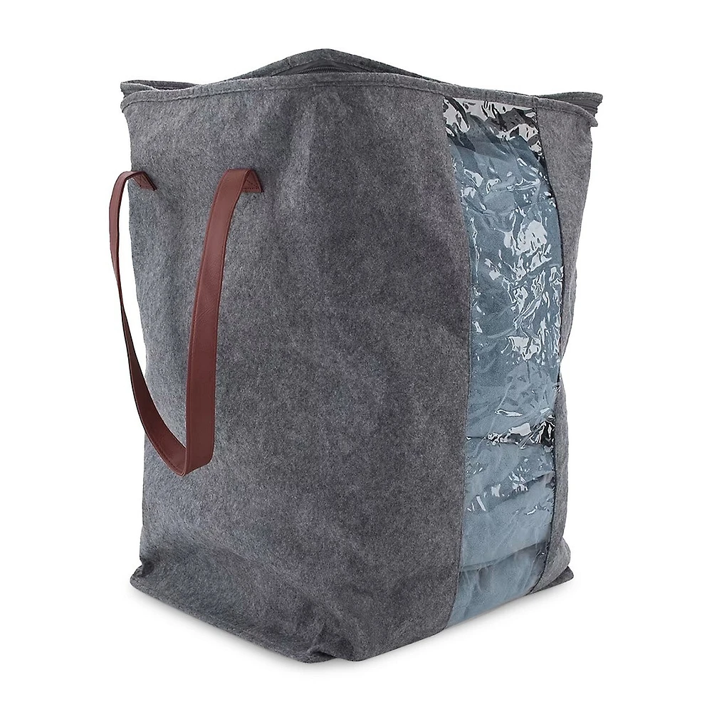 Large Felt Storage Bag With Window