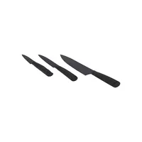 3 Black Non-Stick Knives