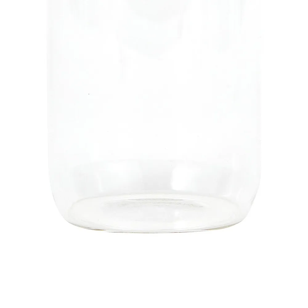 330ml Tall Glass Canister With Wood Lid