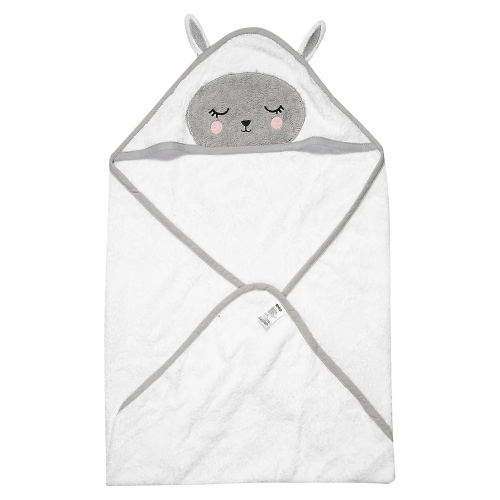 Kid's 2-Piece Hooded Towel and Bath Mitt Set