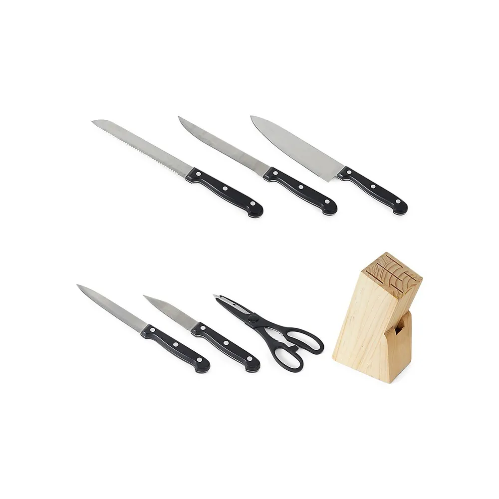 7 Knives With Block Set