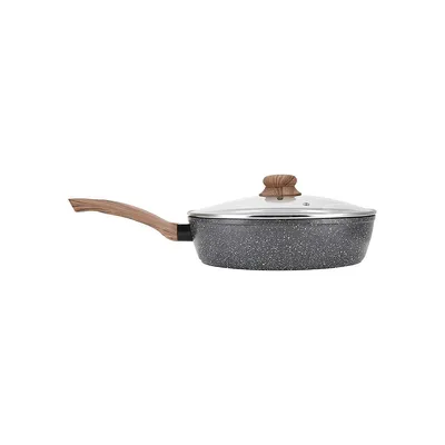 Wood-Look Saute Pan With Cover