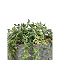 Grey Pot Artificial Plant