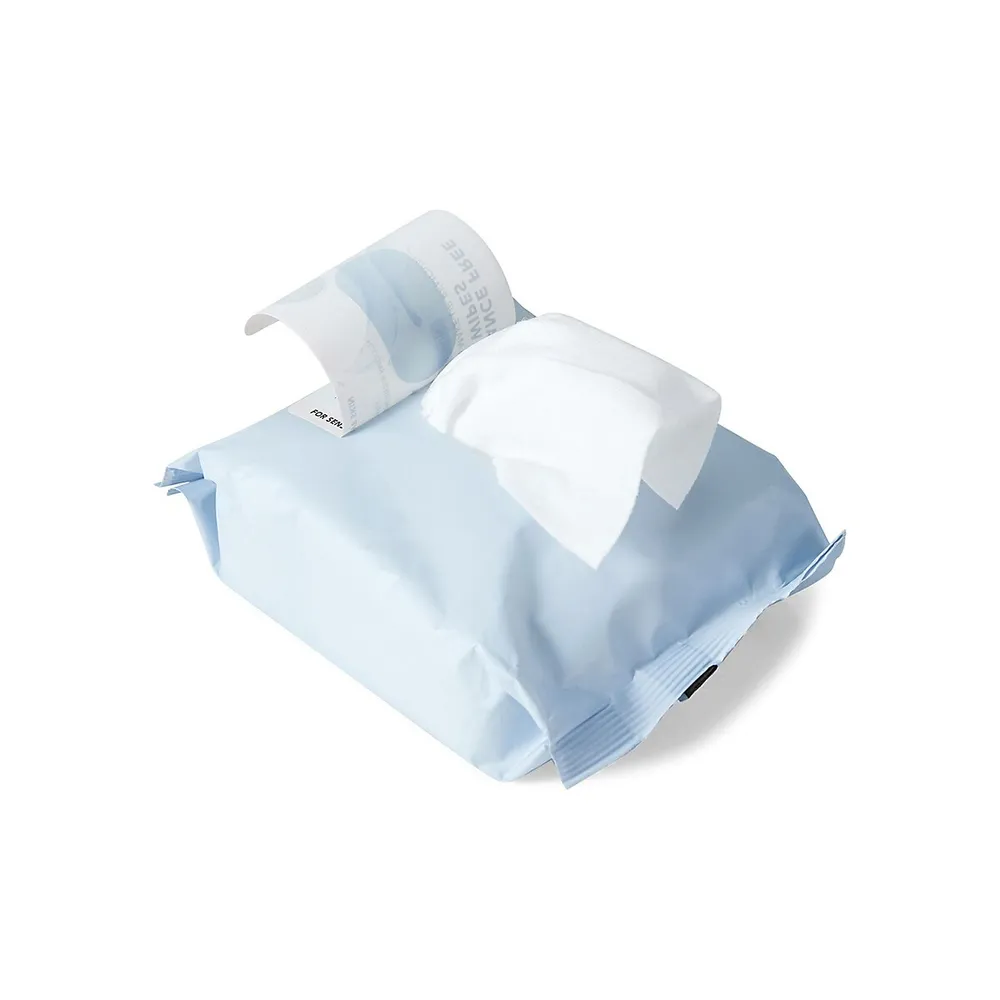 30-Pack Fragrance-Free Facial Wipes For Sensitive Skin