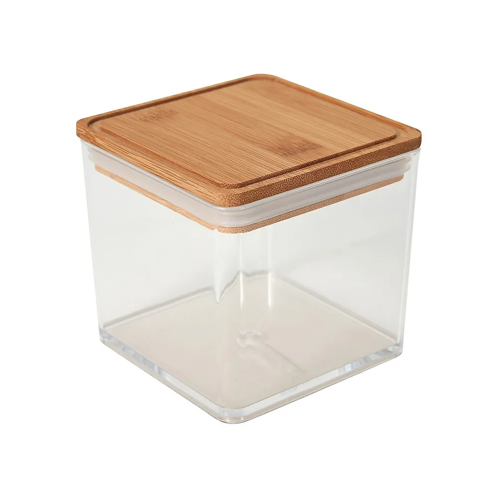 Food Container With Bamboo Lid