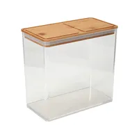 Tall Food Container With Bamboo Lid