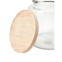 3L Glass Jar With Wood Lid