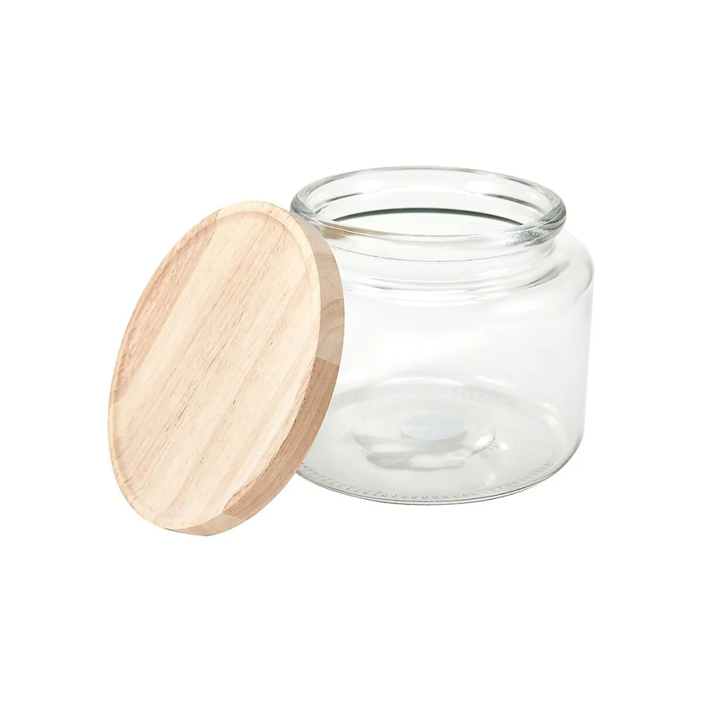 2L Glass Jar With Wood Lid