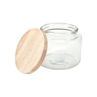 Glass Jar With Wood Lid