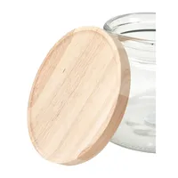 2L Glass Jar With Wood Lid