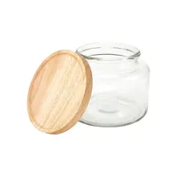 1.5L Glass Jar With Wood Lid