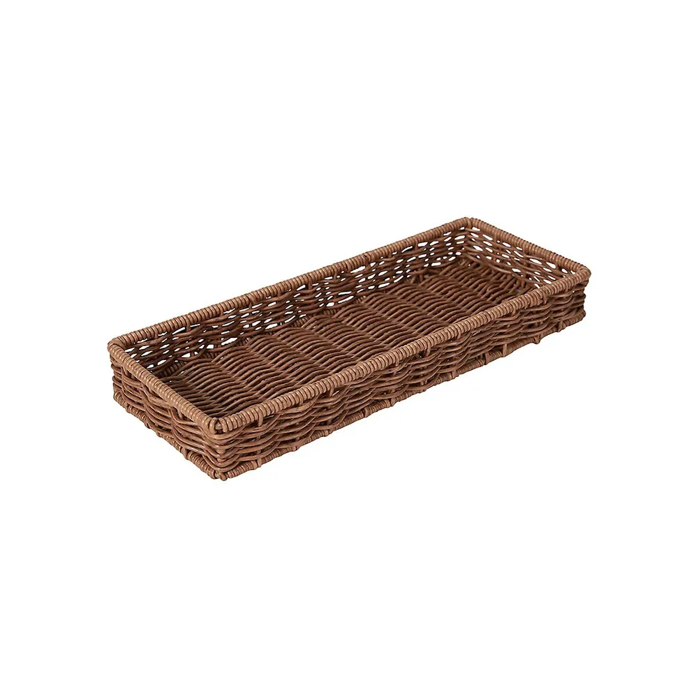 Rattan-Look Vanity Tray