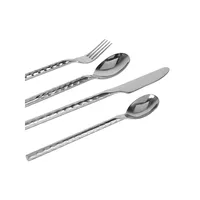 16-Piece Textured Cutlery Set