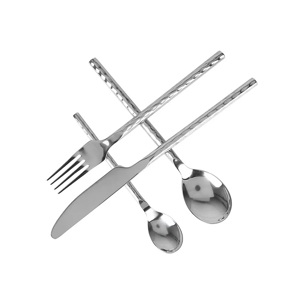 16-Piece Textured Cutlery Set