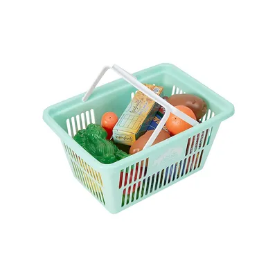 Ensemble de jeu avec panier et faux aliments, 20 pièces