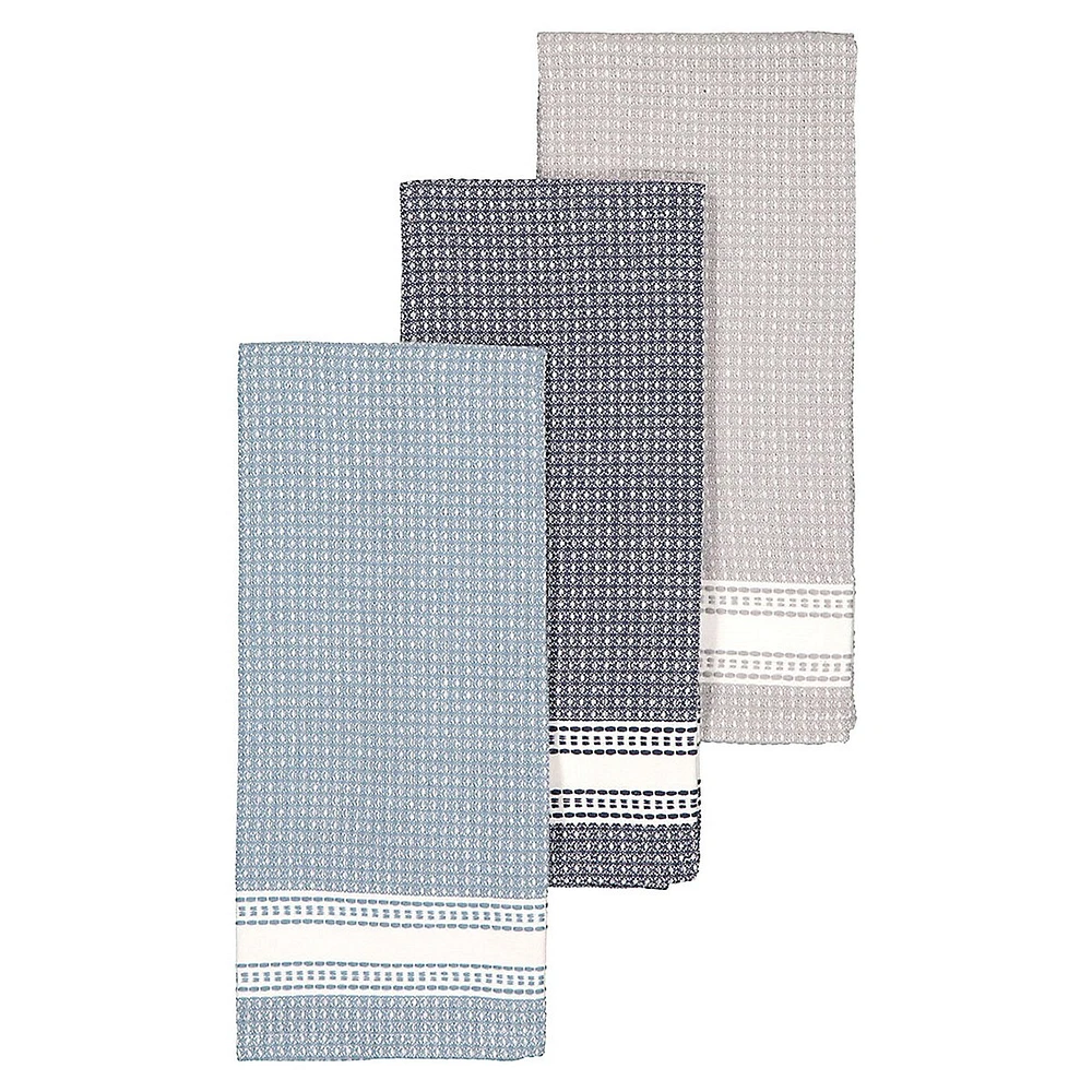 3-Piece Chambray Tea Towel Set