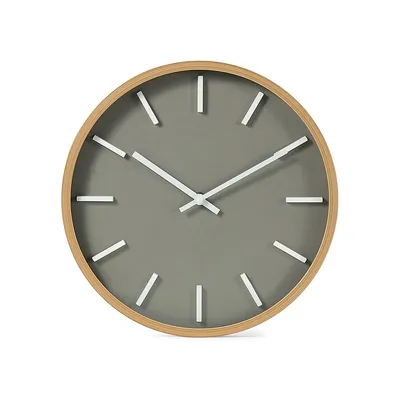 Wood-Look Wall Clock