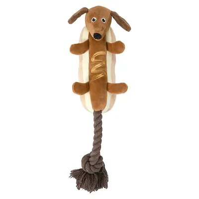 Sausage Hot Dog Rope Pet Toy