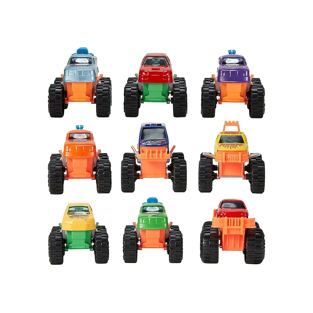 9-Pack Monster Trucks Set