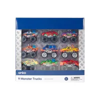 9-Pack Monster Trucks Set