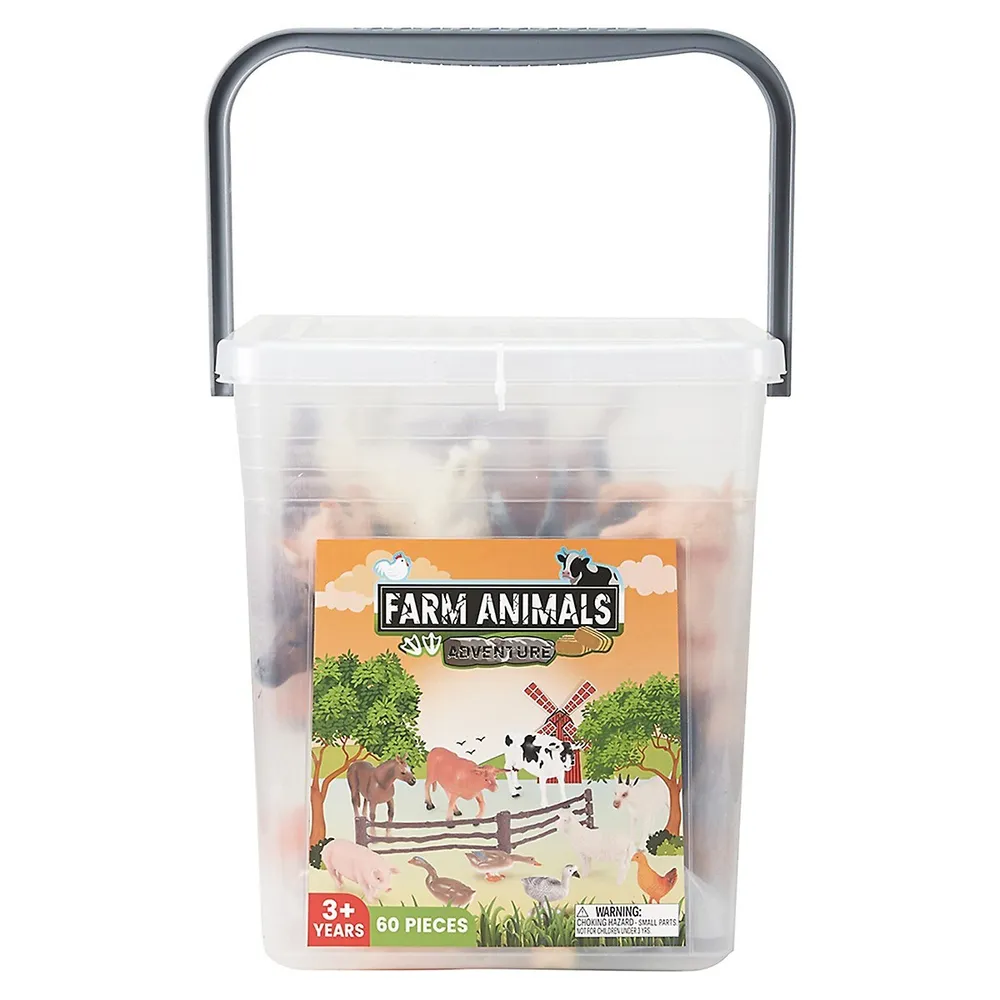 60-Piece Farm Animals Adventure Set