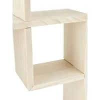 Triple-Stack Wooden Shelf