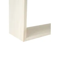 Triple-Stack Wooden Shelf