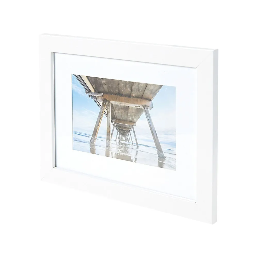 8-Piece White Wall Photo Frame Set