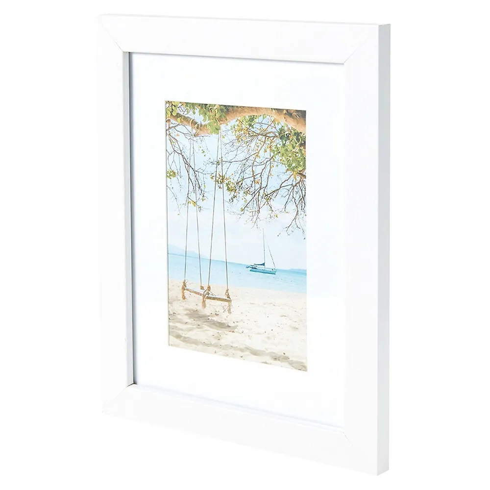 8-Piece White Wall Photo Frame Set