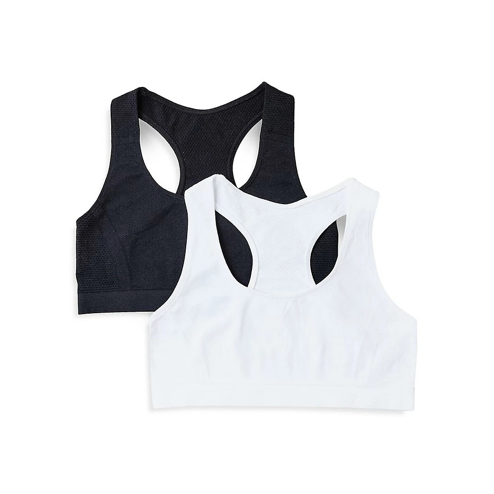 Anko Girl's 2-Pack Seam-Free Sports Bras