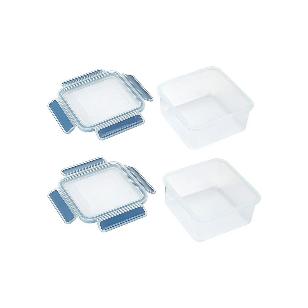 10-Pack Rectangle Clip Containers