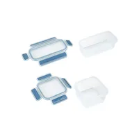 10-Pack Rectangle Clip Containers