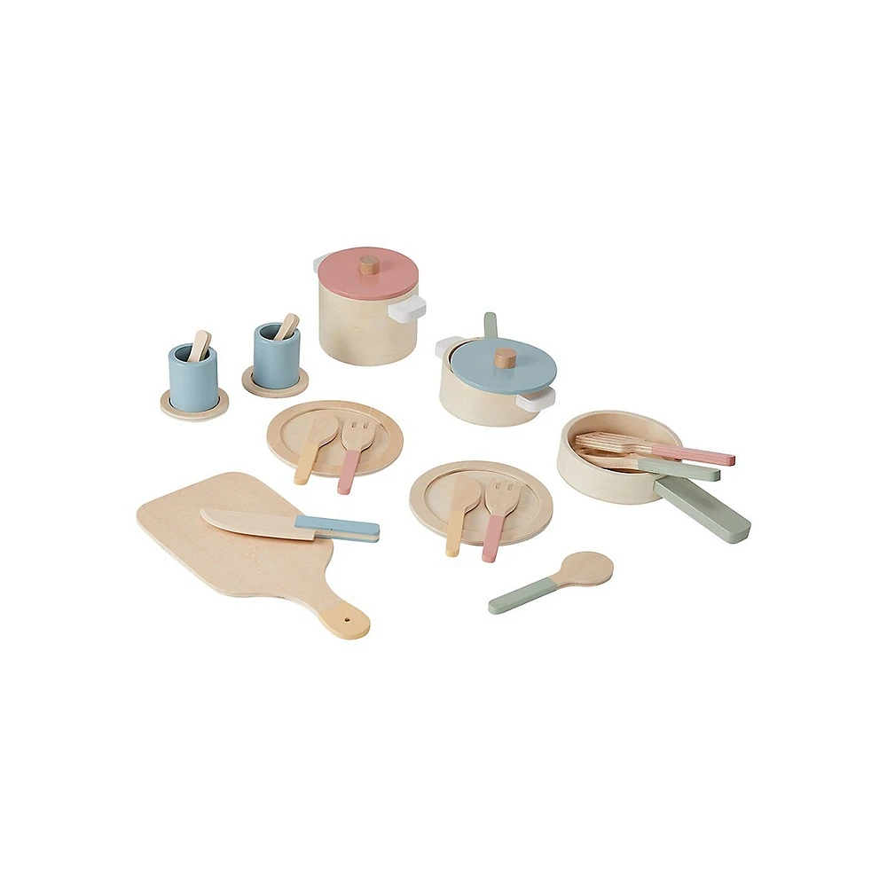 23-Piece Wooden Kitchen Accessories Set