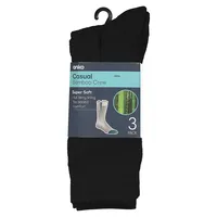 Men's 3-Pair Terry-Lined Casual Crew Socks