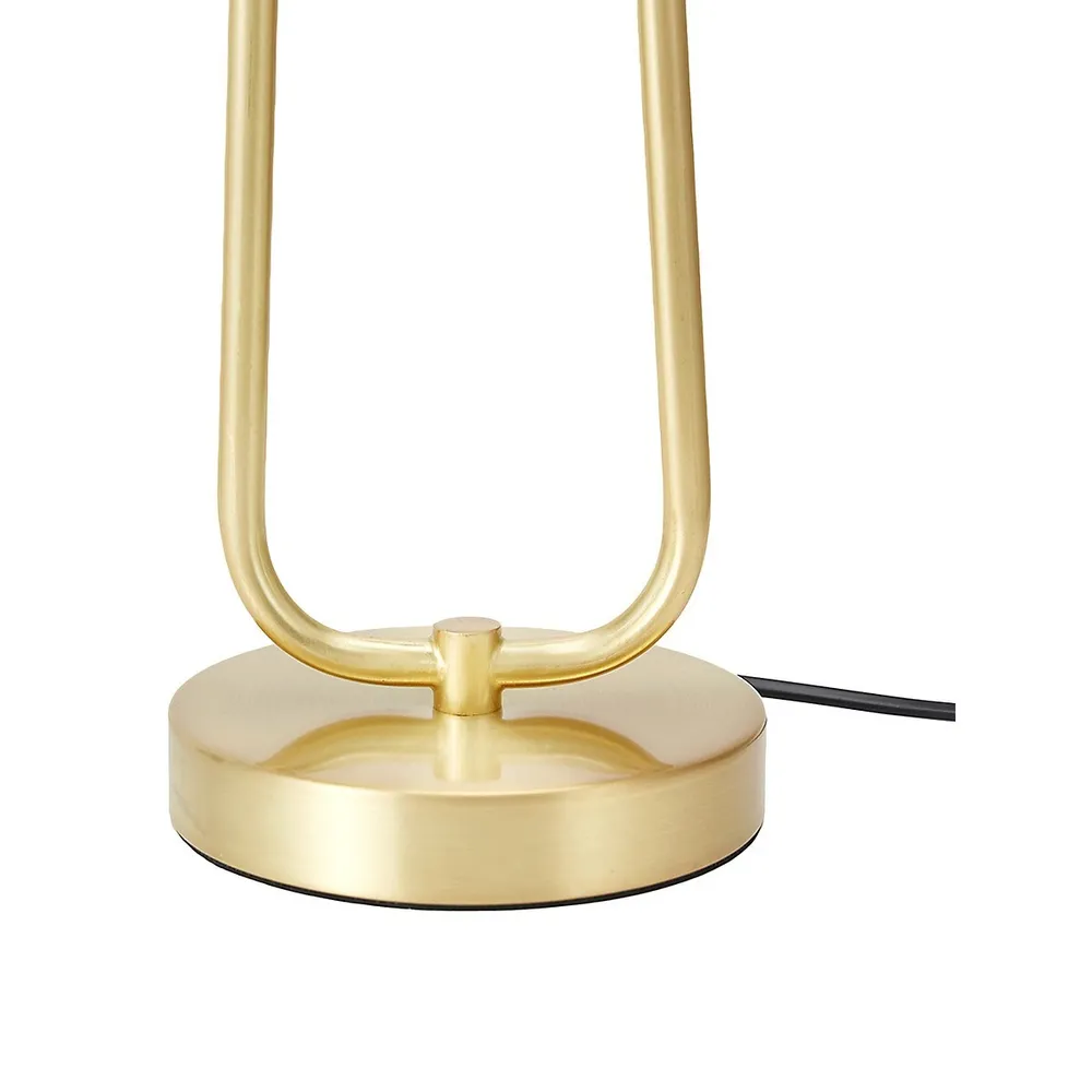 Gold-Look Base Table Lamp