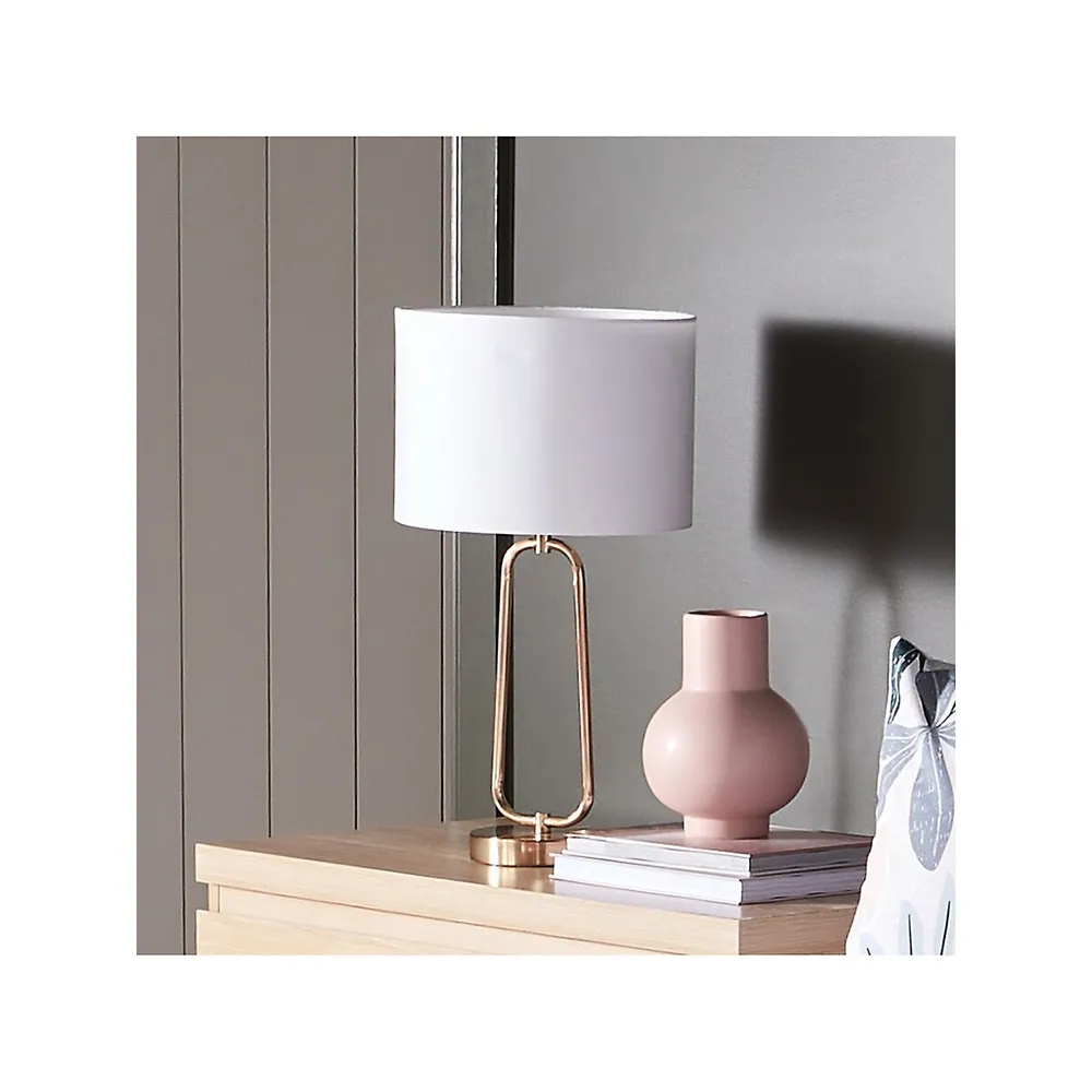 Gold-Look Base Table Lamp