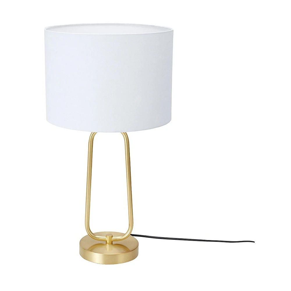 Gold-Look Base Table Lamp