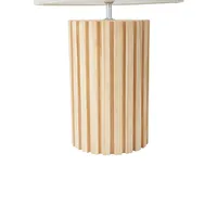 Linear Wood Base Table Lamp