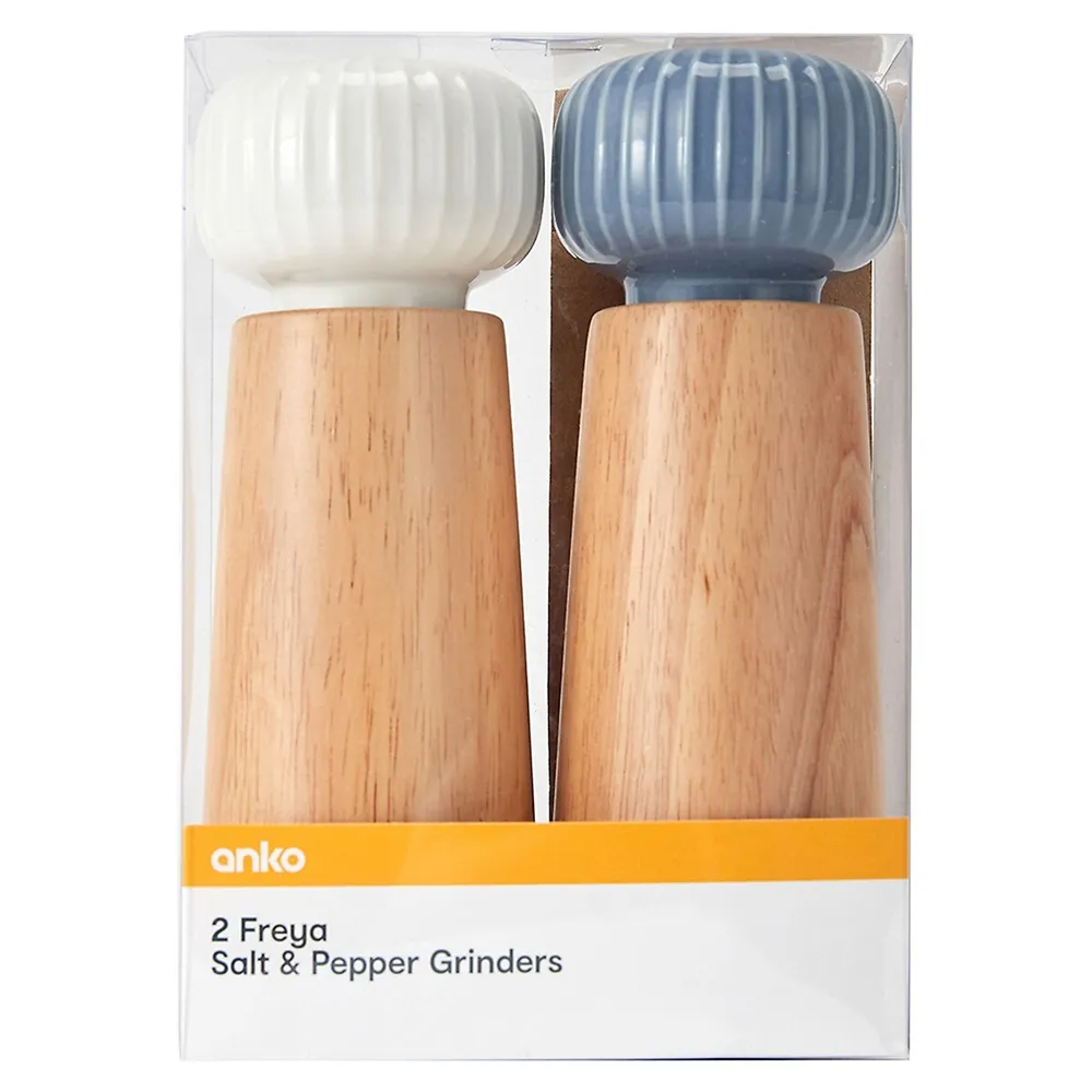 2-Piece Freya Salt and Pepper Grinders Set