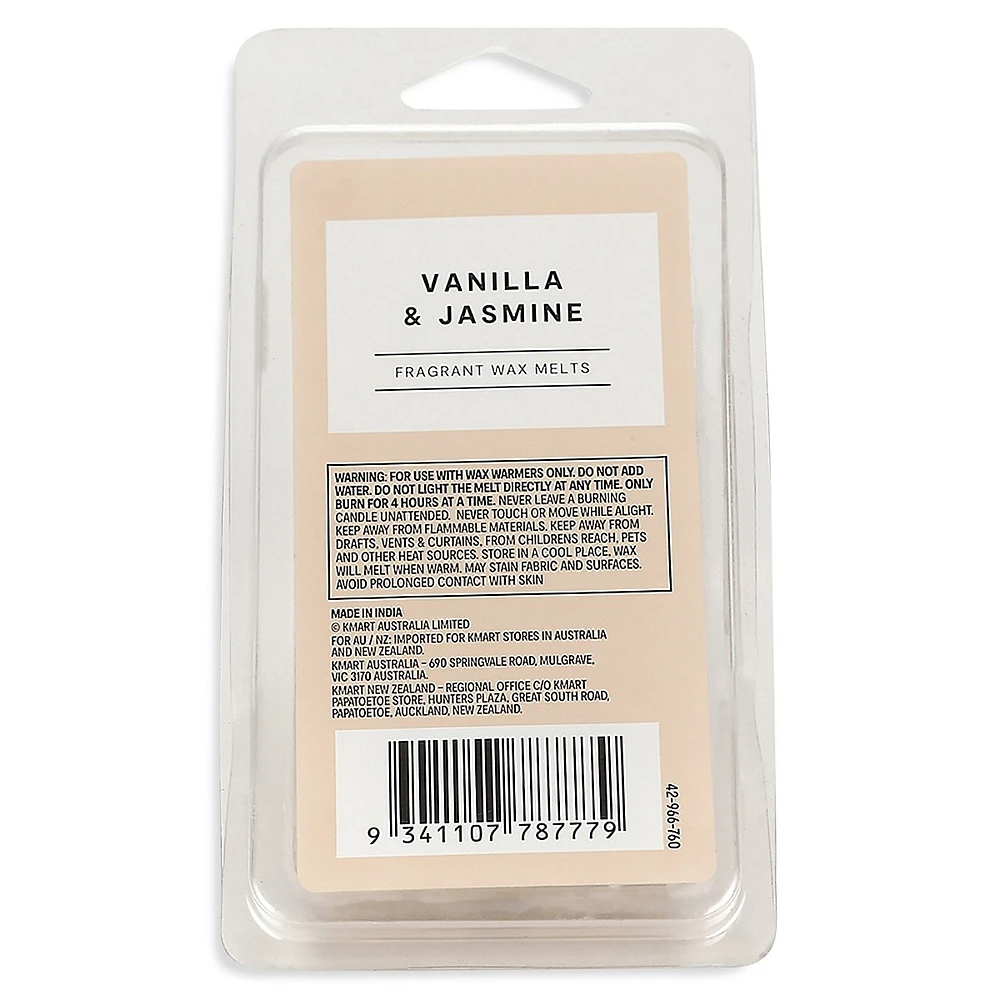 6 Piece Vanilla Jasmine Scent Wax Melts