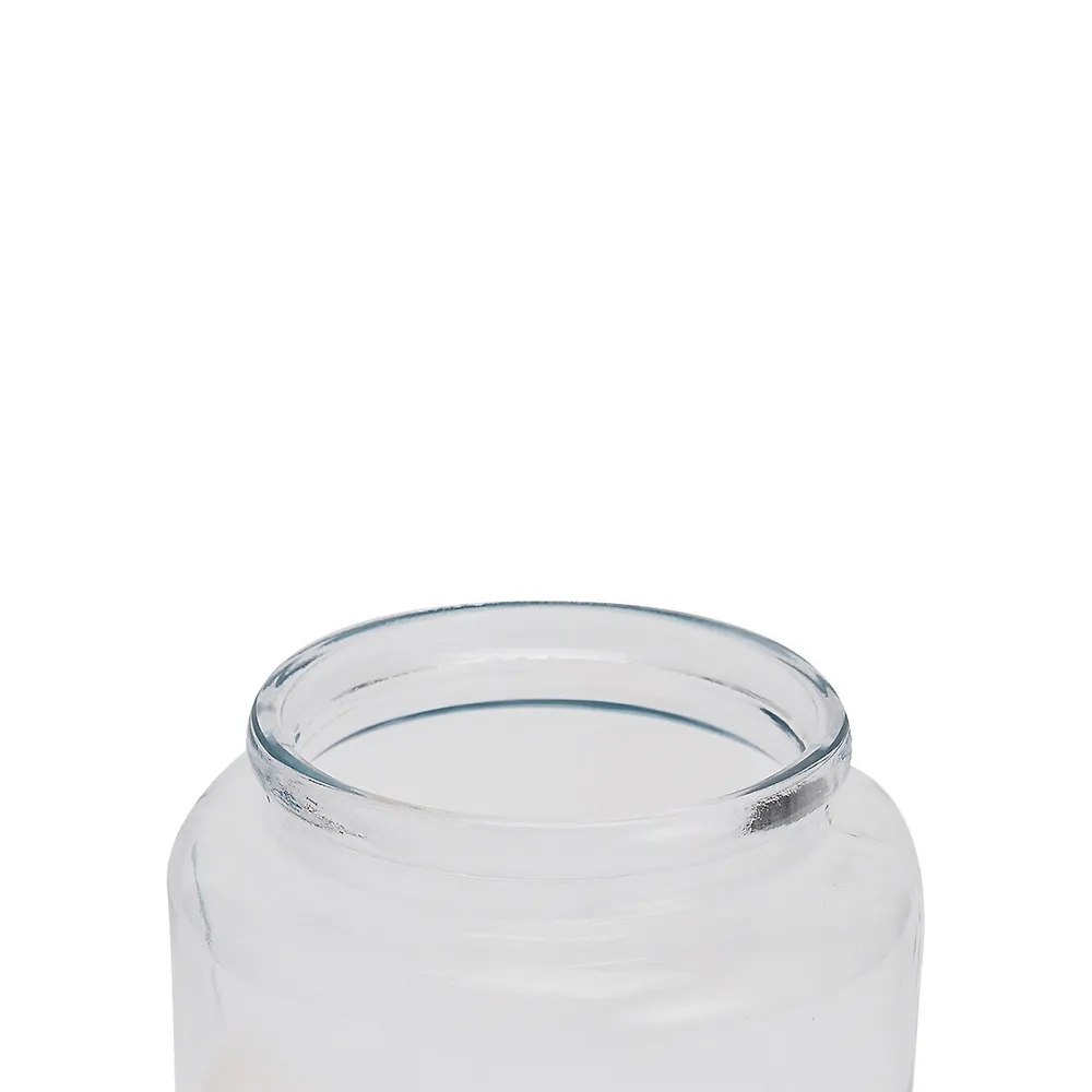 4L Glass Jar With Wood Lid