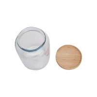 4L Glass Jar With Wood Lid