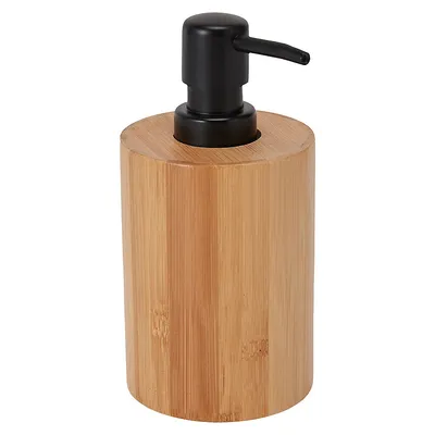 Rounded Bamboo Soap Dispenser