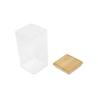 1L Tall Food Container With Bamboo Lid