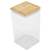 1L Tall Food Container With Bamboo Lid