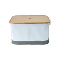 Fabric Storage Basket With Lid